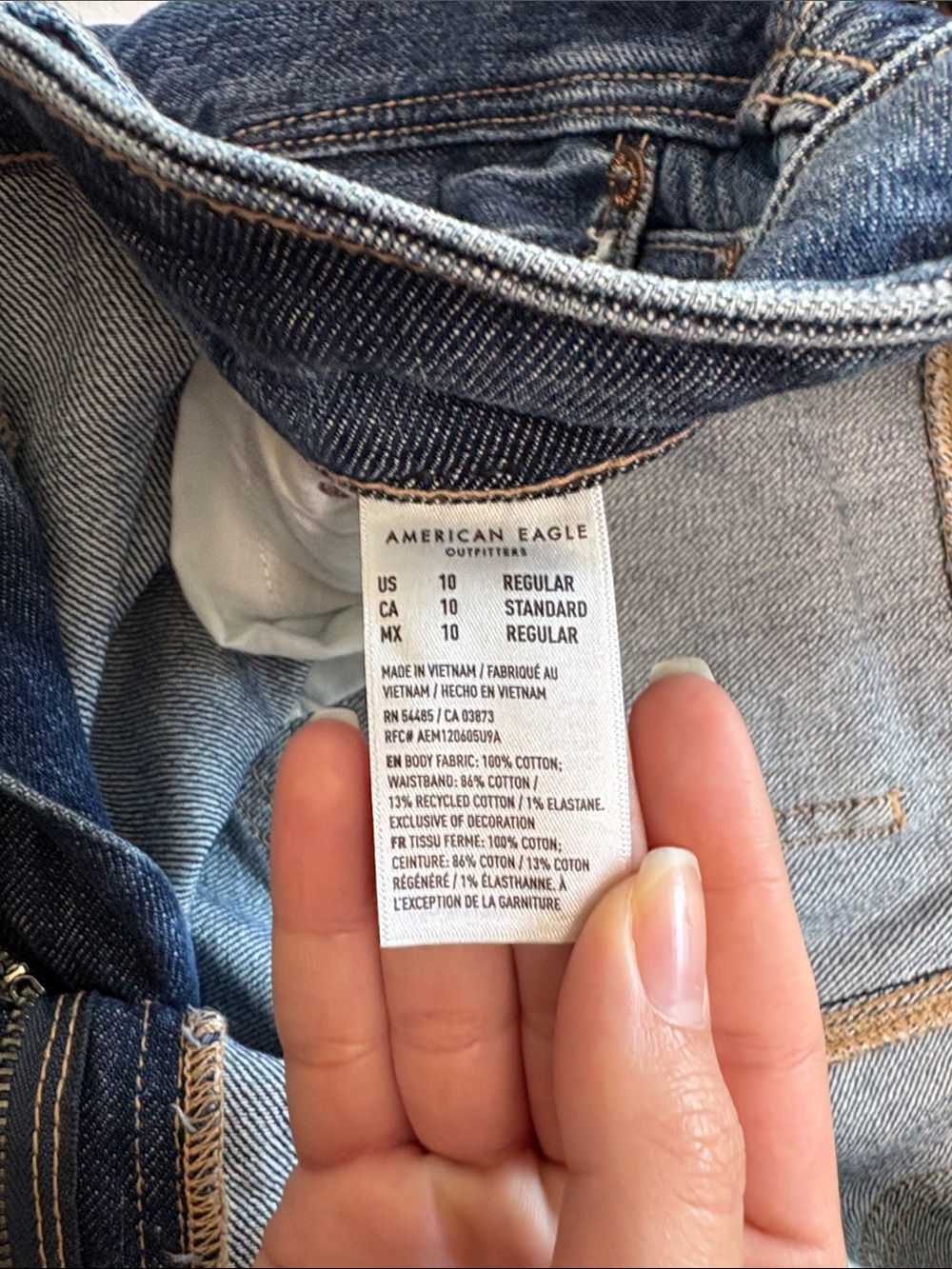 NWOT American Eagle Super High-Rise Baggy Wide Leg Jeans - Picture 7 of 11